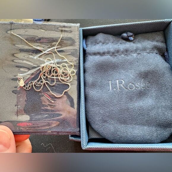 J Rosee Sterling Silver Necklace. Blue Gemstone. New - Picture 2 of 2